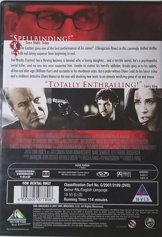 MR BROOKS Kevin Costner|Demi Moore