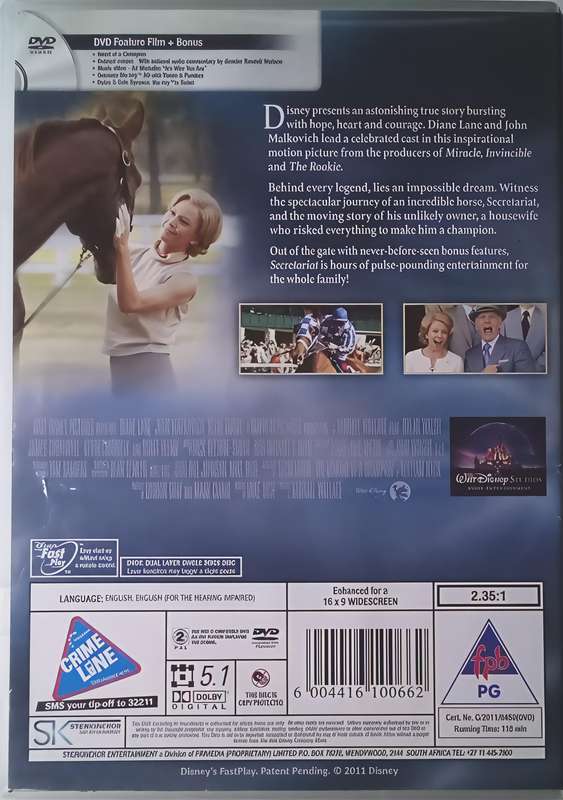 Secretariat Diane Lane|John Malkovich