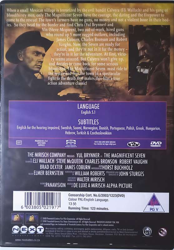 THE MAGNIFICENT SEVEN DVD