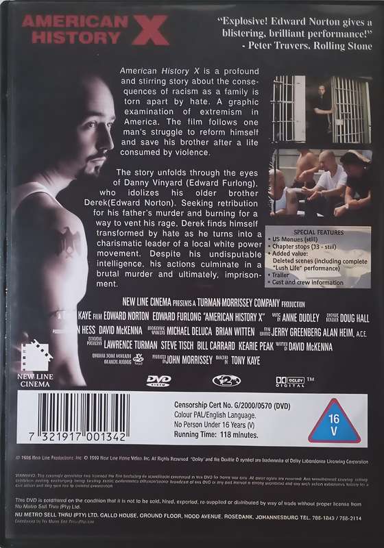 AMERICAN HISTORY X Edward Norton