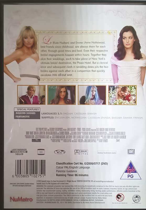 BRIDE WARS Kate Hudson DVD