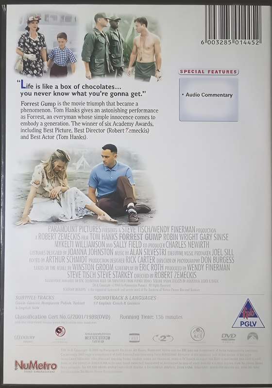 FORREST GUMP Tom Hanks DVD