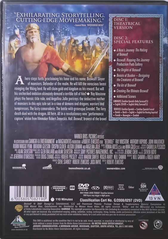 BEOWULF Angelina Jolie 2 Disc Special