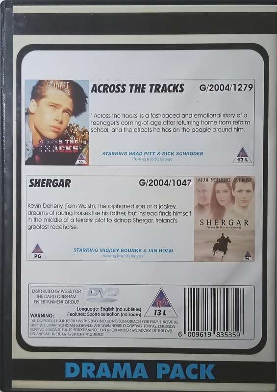 ACROSS THE TRACKS | SHERGAR DVD