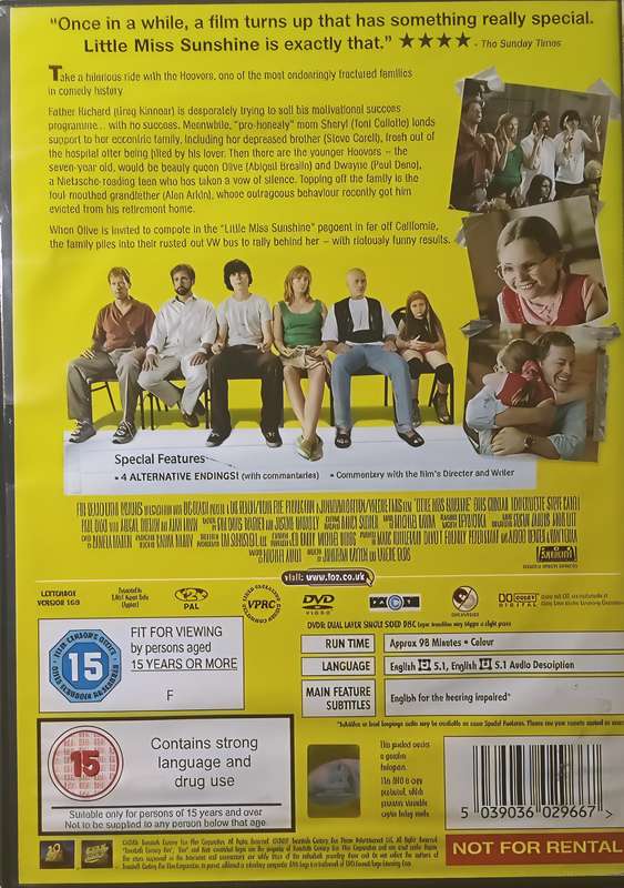 LITTLE MISS SUNSHINE DVD