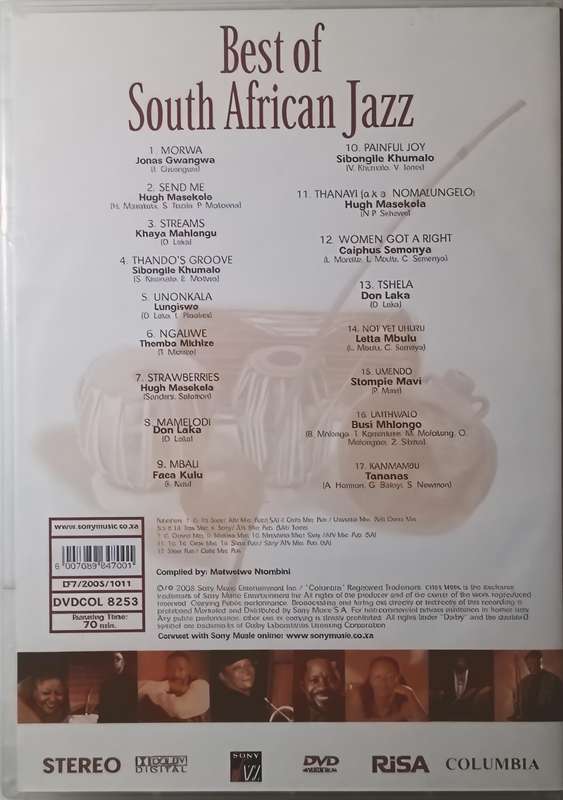 BEST OF SOUTH AFRICAN JAZZ DVD