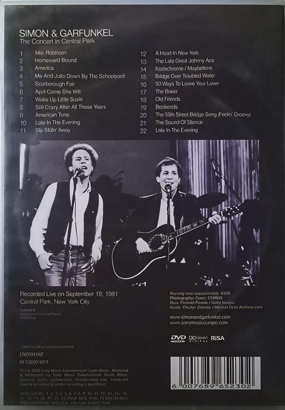 SIMON & GARFUNKEL Concert in ...DVD