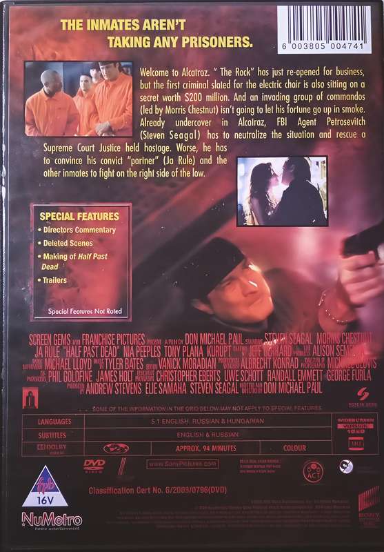 HALF PAST DEAD Steven Seagal DVD