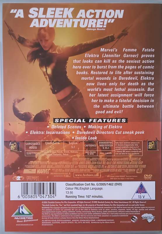 ELEKTRA Jennifer Garner DVD