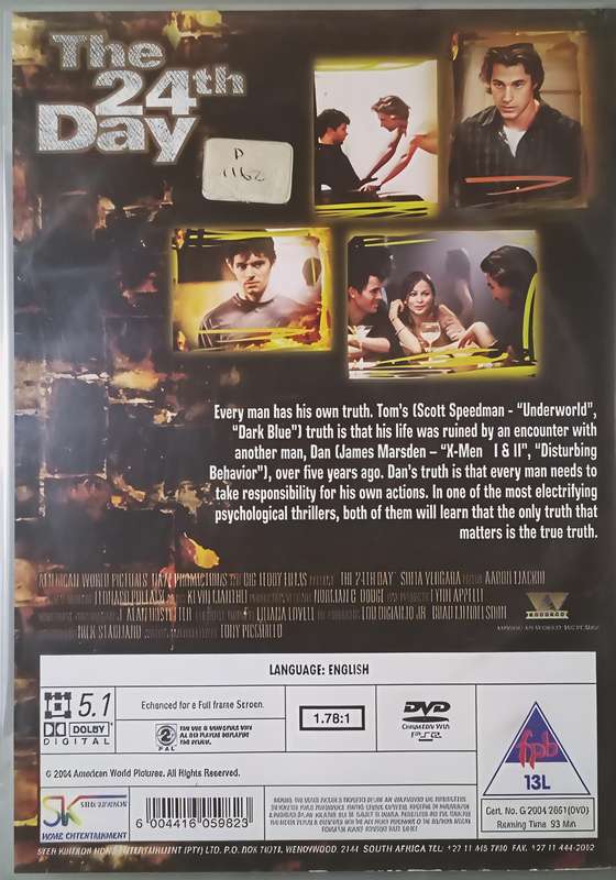 THE 24th DAY Scott Speedman DVD