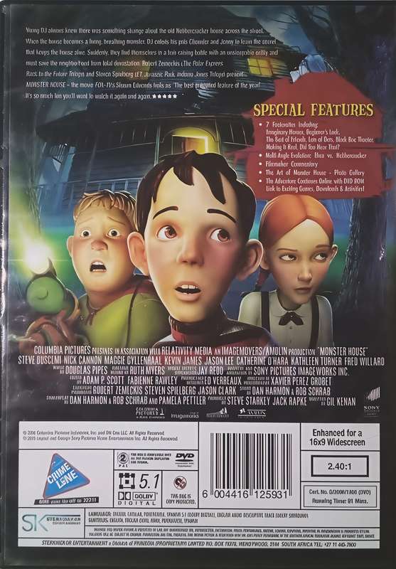 MONSTER HOUSE DVD