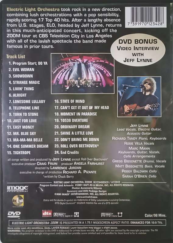 Electric Light Orchestra ZOOM DVD