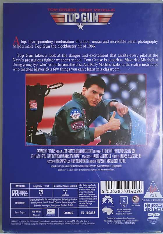 TOP GUN Tom Cruise | Kelly McGillis DVD