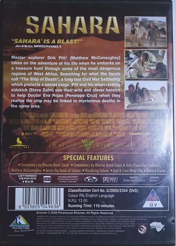 SAHARA Steve Zahn | Penelope Cruz