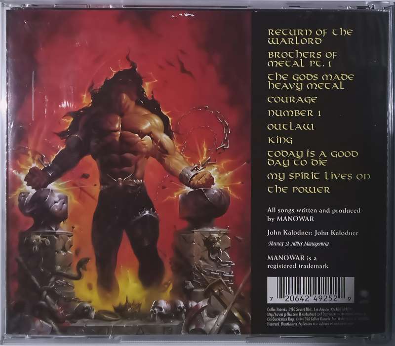 MANOWAR Louder Than Hell CD 