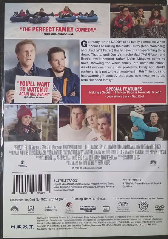 DADDY'S HOME 2 Mel Gibson DVD