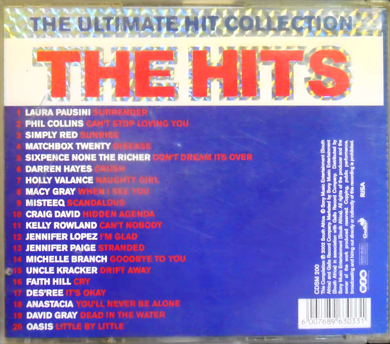 THE HITS Vol 9 original artists CD