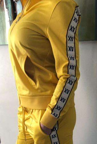 Armani Exchange Mustard Tracksuit  New & Authentic | Bold Winter Style