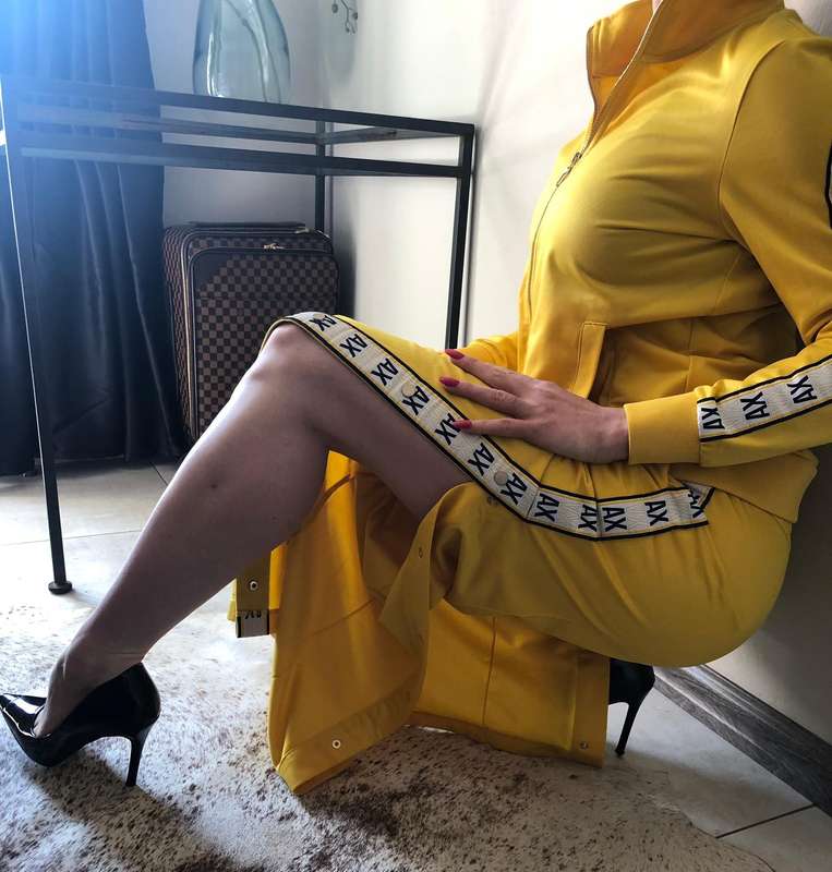 Armani Exchange Mustard Tracksuit  New & Authentic | Bold Winter Style