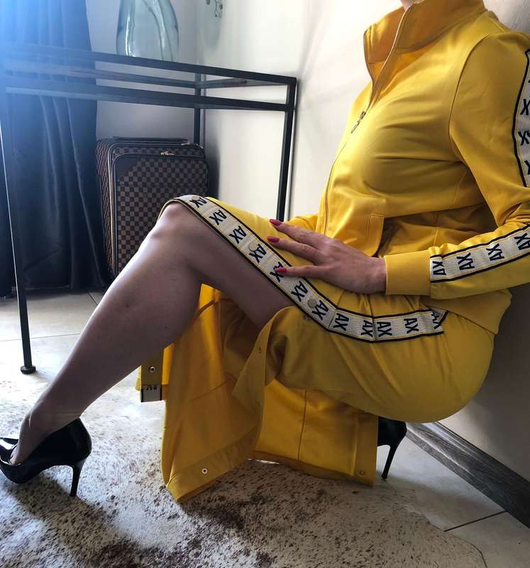 Armani Exchange Mustard Tracksuit  New & Authentic | Bold Winter Style