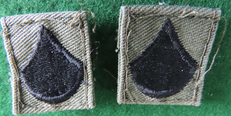 United States of America - Vietnam Era - Pair Cloth E3 Rank - Private First Class