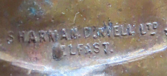 Ireland - 36th Ulster Division Cap Badge - Sharman. D. Neill Ltd. Belfast - Maker - Scarce