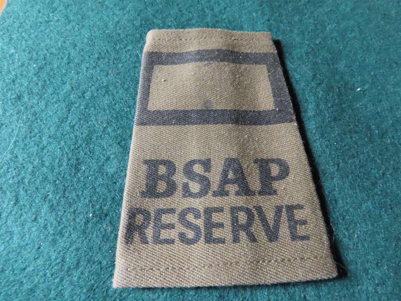 Rhodesia  - Bush War - Rhodesian BSAP Reserve Section Leader Cloth Rank Badge