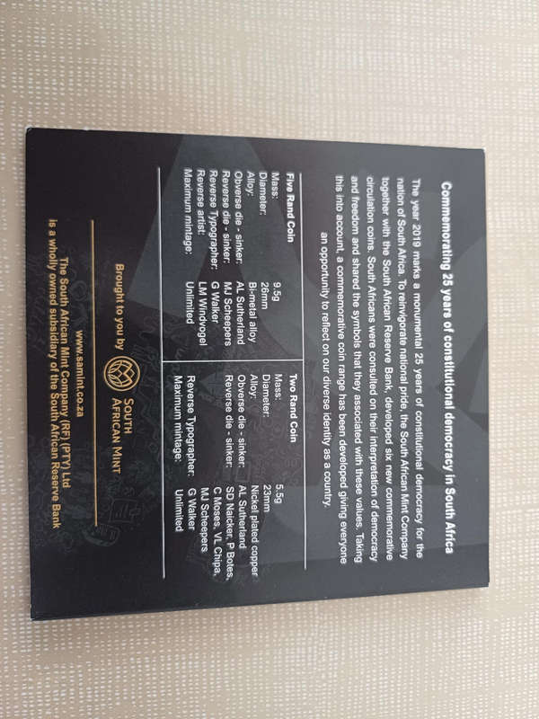 Complete Set of SA25 Coin Set in SA Mint Folder!