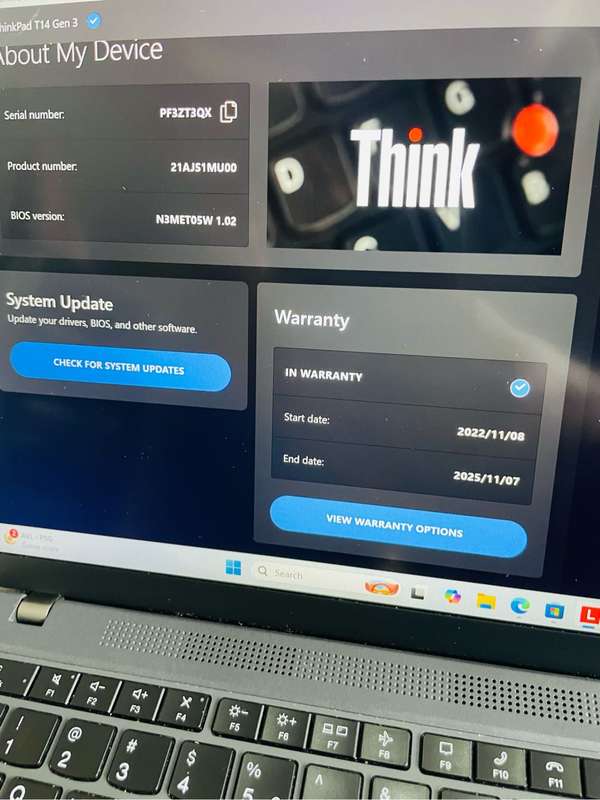i5 12Gen Lenovo T14