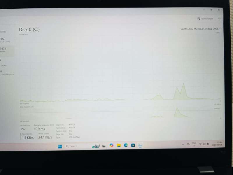 Lenovo T15 i5 10th Gen 16GB Ram