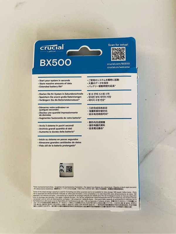 Crucial BX500 240GB SSD