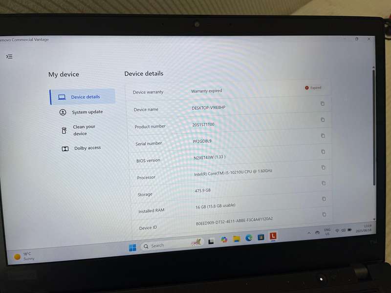 Lenovo T14 i5 10th Gen