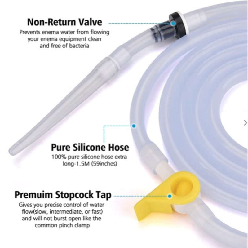 Cosmos Healing Enema Kit | Medical Grade Silicone | 2 Litre