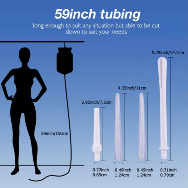 Cosmos Healing Enema Kit | Medical Grade Silicone | 2 Litre