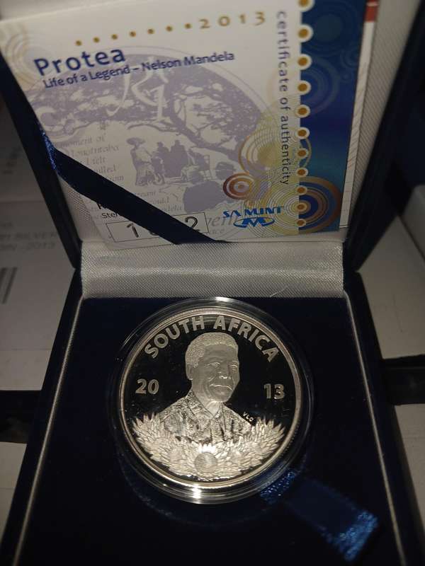 2013 R1 STERLING SILVER - NELSON MANDELA