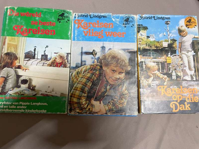 Astrid Lindgren. Karelsen vlieg weer & Karelsen-op-die-die-dak & Die wereld se beste Karelsen.