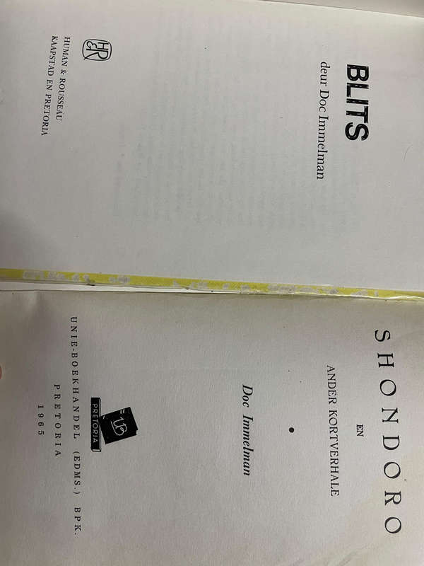 Doc Immelman: Blits & Shondoro