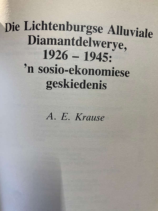 Argiefjaarboek 1990 II. Konflik tussen Venda en Blankes. Boeyens & Lichtenburgse  Diamantdelwerye