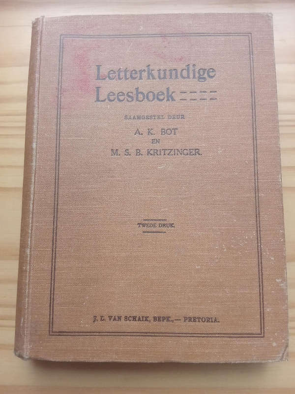 Africana-Letterkundige Leesboek(1925)