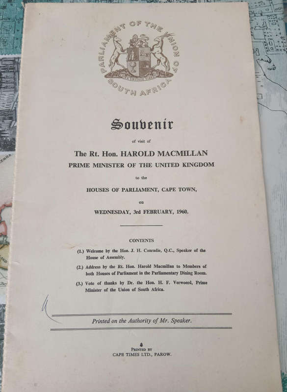 Africana-Harold MacMillan - Winds of change address to Parliamant