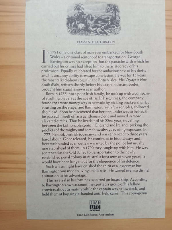 An account of a voyage to New South Wales-Barrington