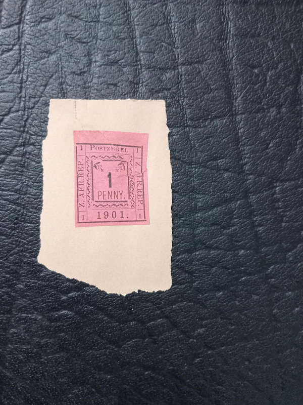 ZAR 1 Penny Pietersburg stamp