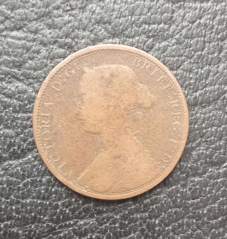 1871 Great Britain half penny