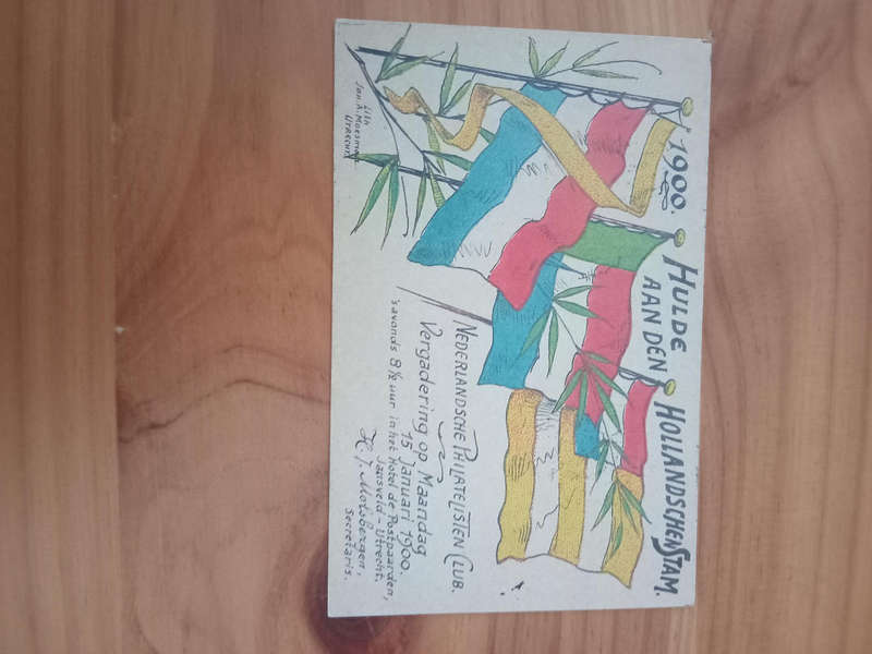 Africana-postcard addressed to Moesman
