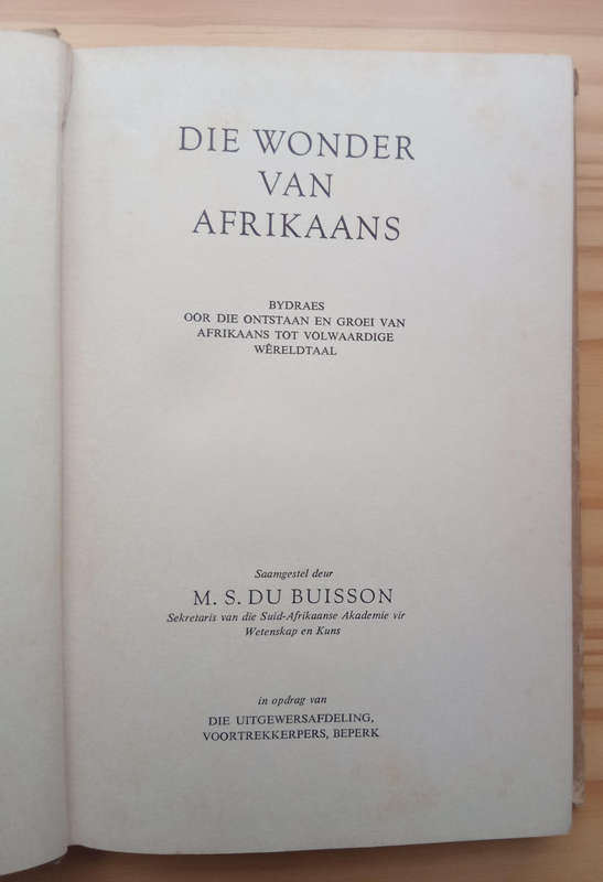 Die Wonder van Afrikaans