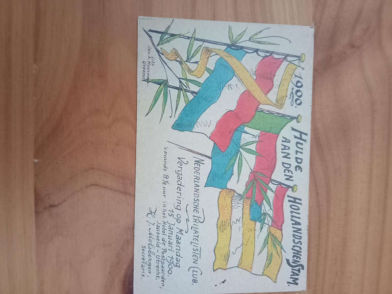 Africana-postcard addressed to Moesman