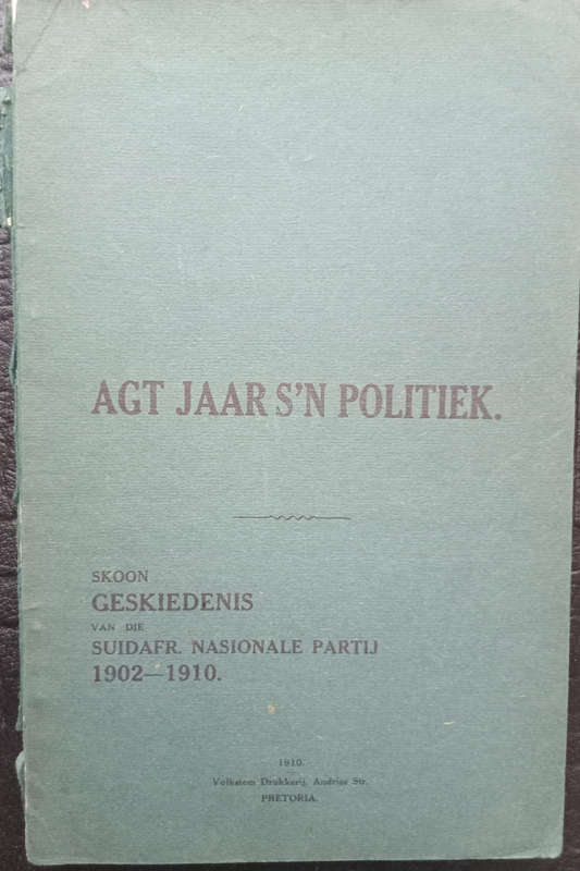 Africana-Agt jaar s'n politiek (1910)