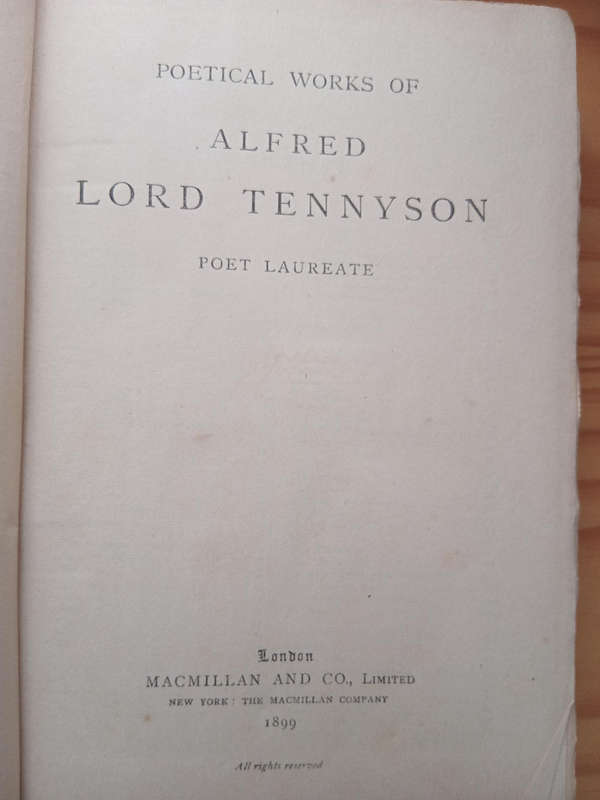 Poetical Works of Alfred Lord Tennyson (1899)