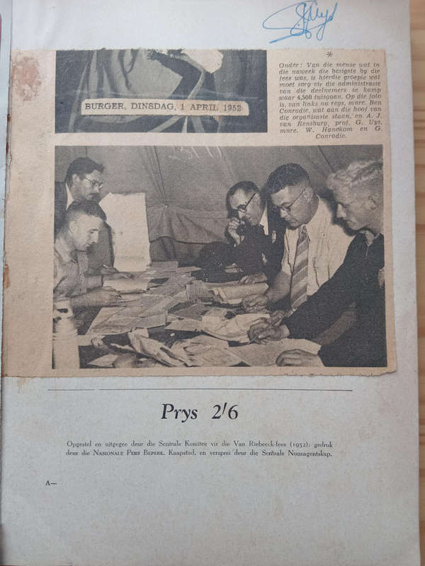Africana-Official Festival Programme of the Van Riebeeck Festival 1952