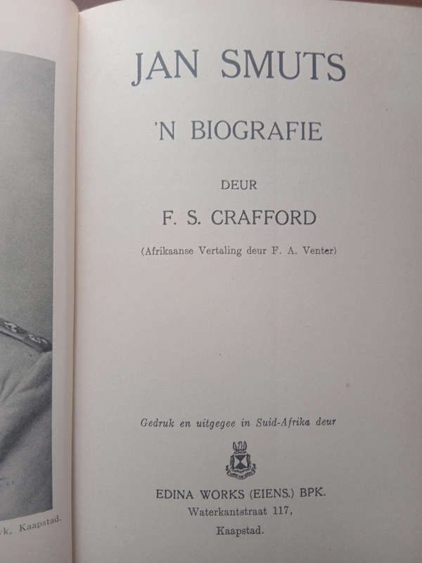 Jan Smuts- F S Crafford